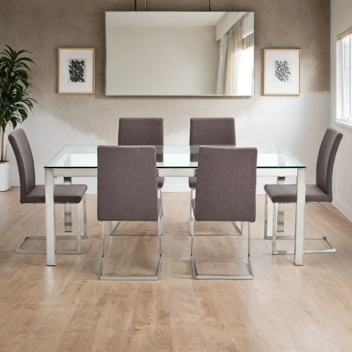 BASEMENT HOME - Juego de Comedor Positano 6 sillas