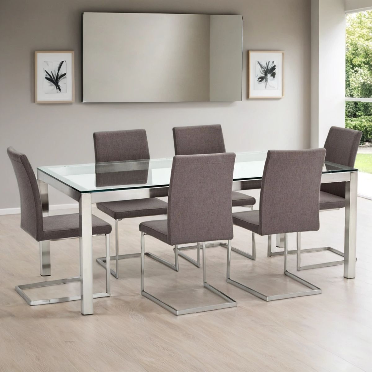 BASEMENT HOME - Juego de Comedor Positano 6 sillas