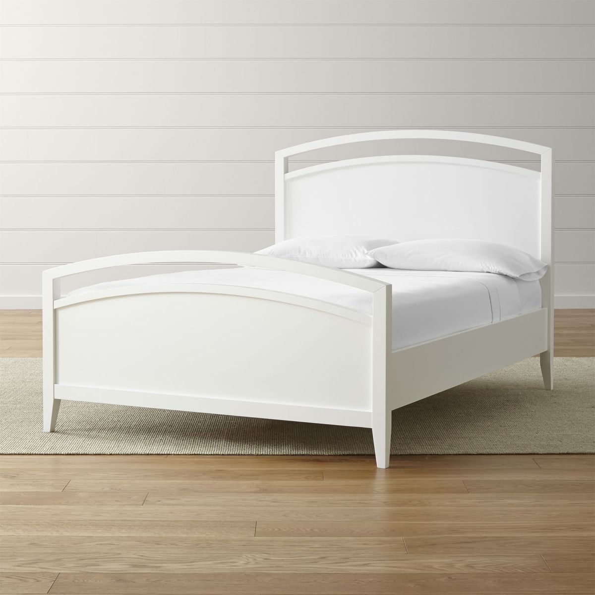 CRATE & BARREL - Cama de 2 Plaza Blanca Arch