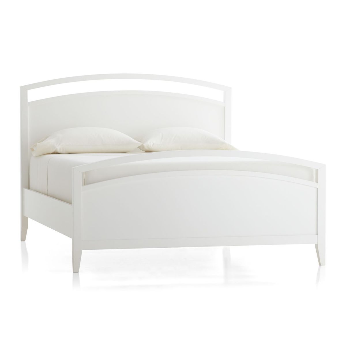 CRATE & BARREL - Cama de 2 Plaza Blanca Arch