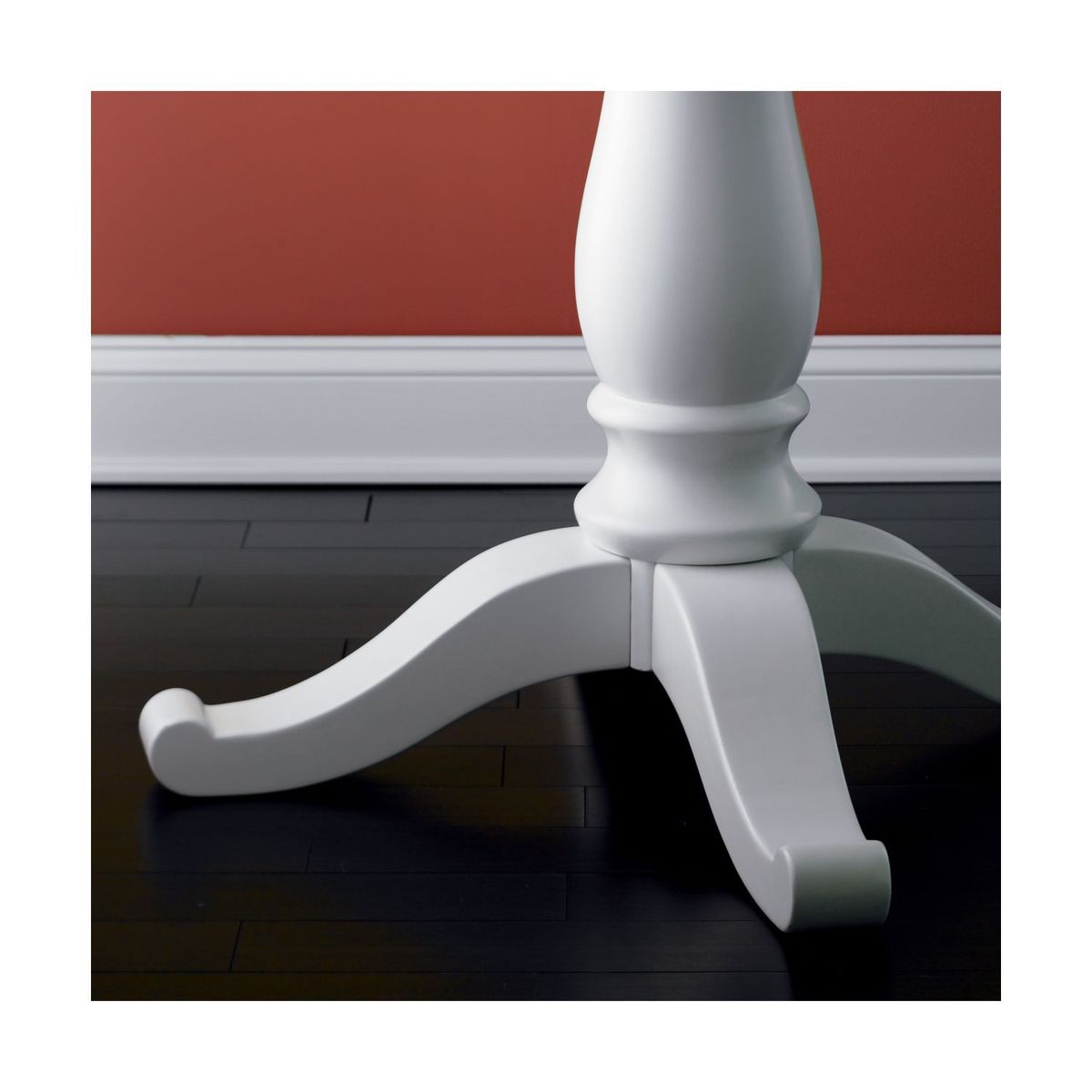 CRATE & BARREL - Mesa de Comedor Expandible Avalon Blanca de 114 cm