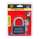 Candado de acero inoxidable 60 mm aro corto 3 llaves