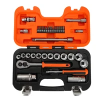 Kit de herramientas 34 pzas. llaves + tubos + puntas