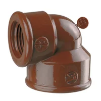 Codo a 90° de reducción hh 1" x 1/2"