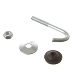 Gancho para techo 1/4 x 2 1/2" con Tuerca 10 uds.