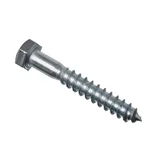 Tirafondo cabeza hexagonal 3/8 x 2-1/2" por 4 uds.