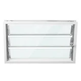 Aireador aluminio vidrio simple 60 x 36 cm