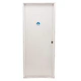 Puerta de exterior chapa ciega lisa blanca 80 x 200 cm izquierda
