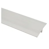 Unión T Aluminio Cromo Mate
