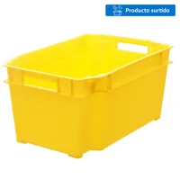 Canasto apilable plastico 20 x 25 x 28 cm