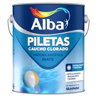 Pintura para piletas de caucho colorado celeste 4 L