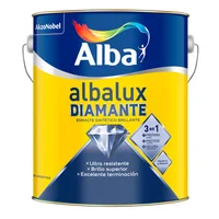 Esmalte sintético Albalux Diamante 3 en 1 negro brillante lavable 1 L