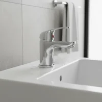 Grifería monocomando para bidet Perugia bronce plateada