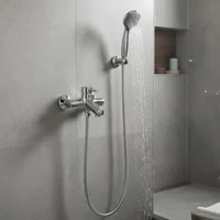 Grifería monocomando para bañera Milán cromado brillante