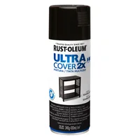Pintura en aerosol multiuso Ultra Cover 2 x negro semi brillante 340 g