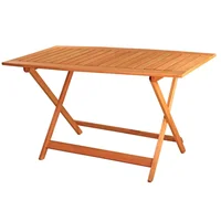 Mesa de exterior Tucán de madera de eucaliptus 140 x 78 x 75 cm