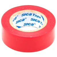 Cinta aisladora de PVC roja 10 m