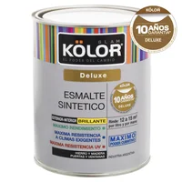 Esmalte sintético negro brillante lavable 4 L