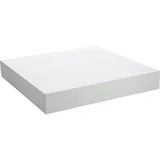 Estante de melamina flotante blanco 25 x 25 x 3.8 cm