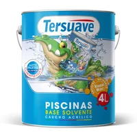 Pintura para piletas base solvente caucho acrílico celeste 4 L