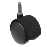 Rueda para mueble 40 mm perno estriado 6 mm