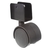 Rueda mueble 40 mm base u 16 mm