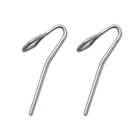 Pack de 20 ganchos para cortina de baño Inglés níquel