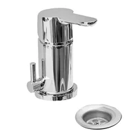 Grifería monocomando para bidet Puelo plateada