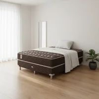 Colchón y sommier Power 2 plazas de resortes 140 x 190 x 62 cm