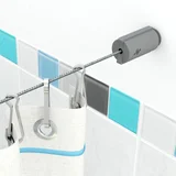 Kit tensocable para cortina de baño Lisboa gris