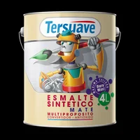 Esmalte sintético negro mate 4 L