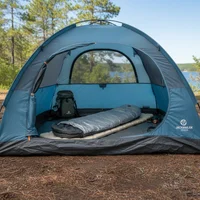 Bolsa de dormir gris y negro