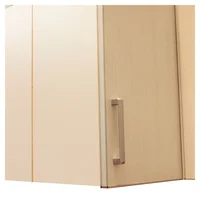 Alacena esquinera 68 x 62.5 cm Lugano roble blanco aluminio