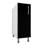 Bajo mesada 30 x 82.5 cm Lugano 1 puerta negro aluminio