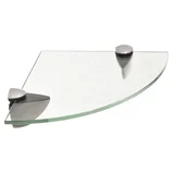 Estante de vidrio templado esquinero 40 x 10 x 0,6 cm