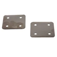 Placa 65 x 60 mm inoxidable 2 uds.