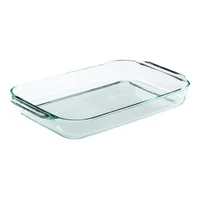 Fuente rectangular de vidrio 3 L
