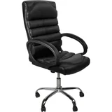 Silla de escritorio ejecutiva Córcega regulable negro