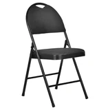 Silla plegable negro