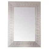 Espejo rectangular 50 x 70 cm plateado