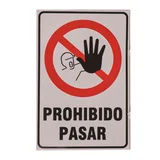 Calco prohibido pasar 10 x 15 cm