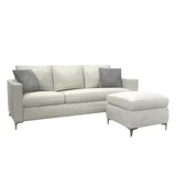 Sillón Luxury 3 cuerpos blanco esquinero
