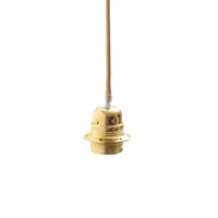 Lámpara de techo colgante vintage para pantalla 1 luz E27 bronce