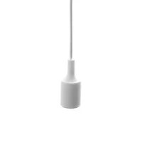 Lámpara de techo colgante blanca 1 luz E27