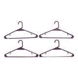 Pack de 4 perchas Color Orquidea violeta