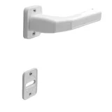 Picaporte M2 blanco eco x unidad plástico