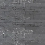 Revestimiento negro pared interior exterior 60 x 15 cm