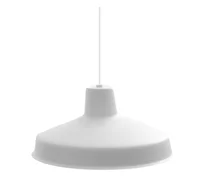 Lampara de techo colgante blanca 1 luz E27