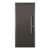 Puerta de exterior acero M1700G con barra grafito 80 x 200 cm izquierda