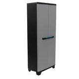 Armario de exterior Linear de plástico con escobero 68 x 39 x 173 cm
